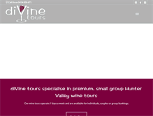 Tablet Screenshot of divinetours.com.au